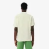 Camisa de linho de manga curta com corte regular para homem