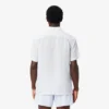 Camisa de linho de manga curta com corte regular para homem