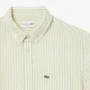 Camisa de linho de manga curta com corte regular para homem