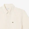 Camisa de linho de manga curta com corte regular para homem