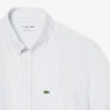 Camisa de linho de manga curta com corte regular para homem