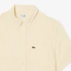 Camisa de linho de manga curta com corte regular para homem