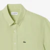 Camisa de linho de manga curta para homem