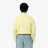 Camisa de linho às riscas de corte regular para homem
