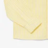Camisa de linho às riscas de corte regular para homem