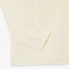Camisa de linho às riscas de corte regular para homem