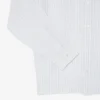 Camisa de linho às riscas de corte regular para homem