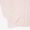 Camisa de linho às riscas de corte regular para homem