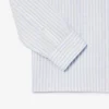 Camisa de linho às riscas de corte regular para homem