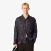 Camisa de lyocell às riscas com corte descontraído para homem