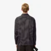 Camisa de lyocell às riscas com corte descontraído para homem