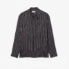 Camisa de lyocell às riscas com corte descontraído para homem