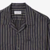 Camisa de lyocell às riscas com corte descontraído para homem