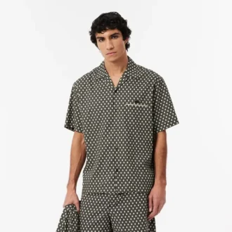 Camisa de manga curta com corte descontraído