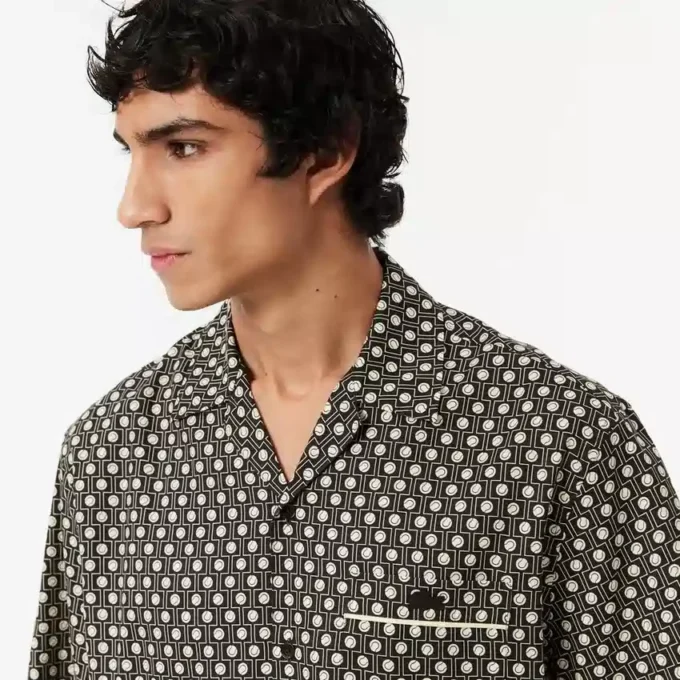 Camisa de manga curta com corte descontraído