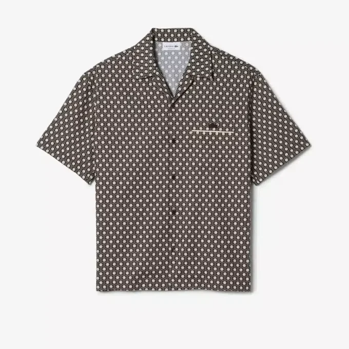 Camisa de manga curta com corte descontraído
