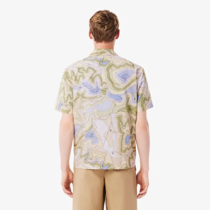 Camisa de manga curta de corte descontraído para homem