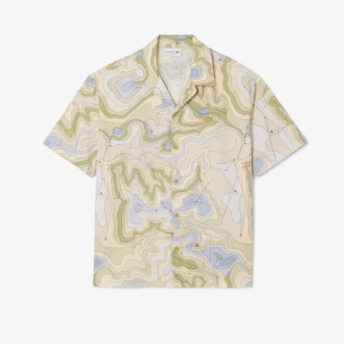 Camisa de manga curta de corte descontraído para homem