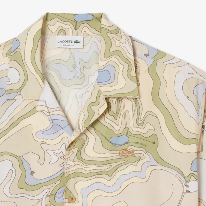 Camisa de manga curta de corte descontraído para homem