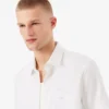 Camisa de manga curta em algodão com corte regular para homem