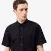 Camisa de manga curta em algodão com corte regular para homem