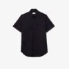 Camisa de manga curta em algodão com corte regular para homem