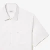 Camisa de manga curta em algodão com corte regular para homem