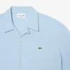 Camisa de manga curta em piqué com corte descontraído