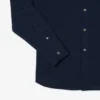 Camisa de piqué de algodão de corte justo para homem