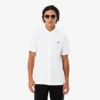 Camisa de popeline de manga curta com corte regular