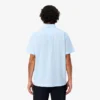 Camisa de popeline de manga curta com corte regular