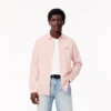 Camisa de popeline elástica de corte justo para homem