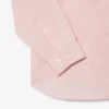 Camisa de popeline elástica de corte justo para homem