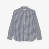 Camisa de popeline xadrez de corte regular