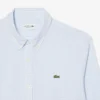 Camisa de popeline xadrez de corte regular