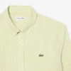 Camisa de popeline xadrez de corte regular