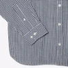 Camisa de popeline xadrez de corte regular