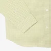 Camisa de popeline xadrez de corte regular
