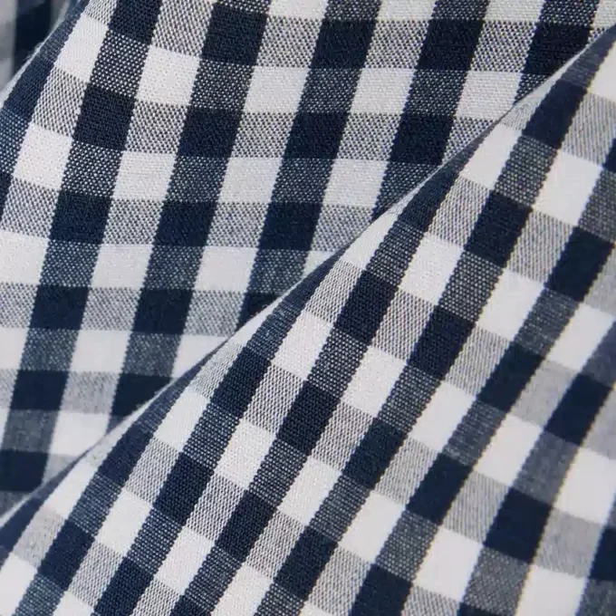 Camisa de popeline xadrez de corte regular