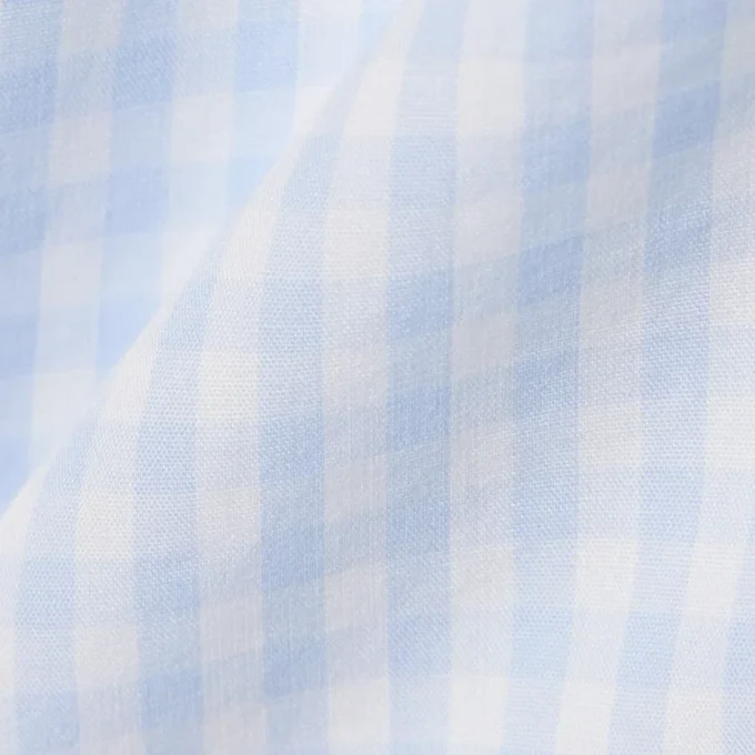 Camisa de popeline xadrez de corte regular