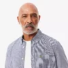 Camisa de popeline xadrez para homem, corte regular