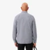 Camisa de popeline xadrez para homem, corte regular