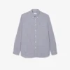 Camisa de popeline xadrez para homem, corte regular