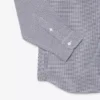 Camisa de popeline xadrez para homem, corte regular
