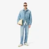 Camisa de riscas com corte regular para homem