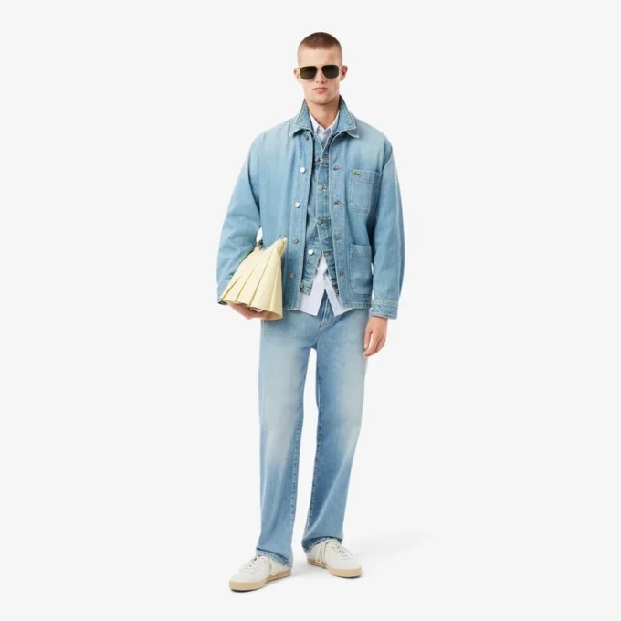 Camisa de riscas com corte regular para homem