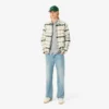 Camisa de riscas com corte regular para homem