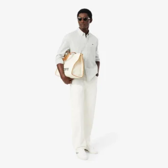 Camisa de riscas com corte regular para homem