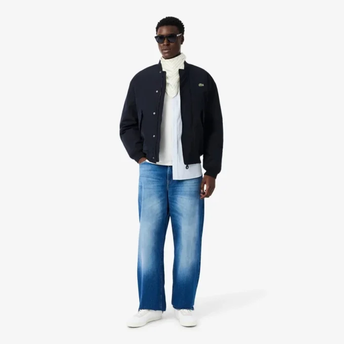 Camisa de riscas com corte regular para homem
