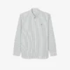 Camisa de riscas com corte regular para homem